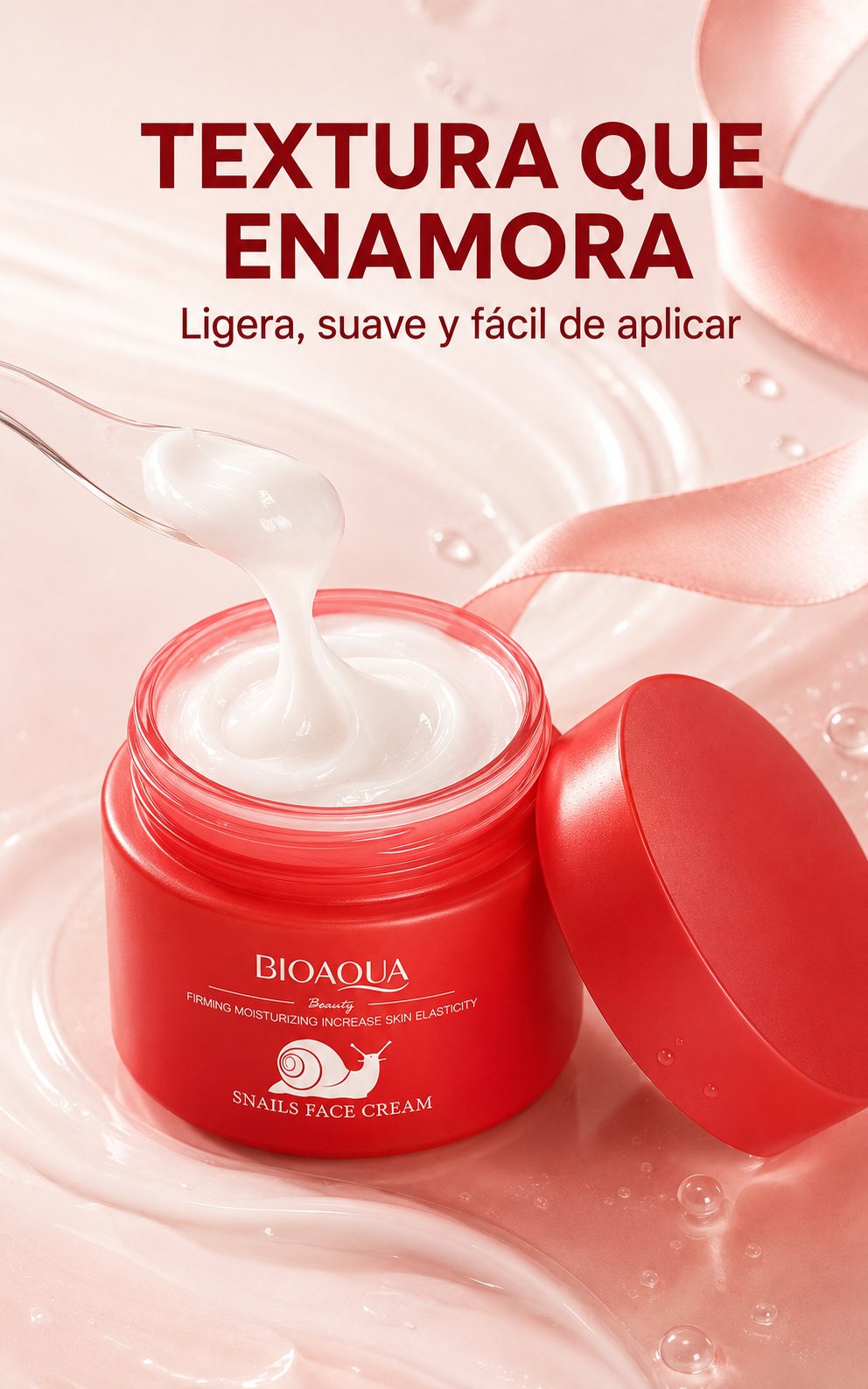 Textura ligera de la crema